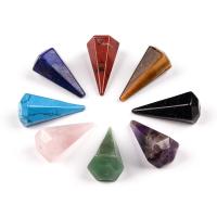 Gemstone Pendants Jewelry Natural Stone Conical polished DIY Sold By PC