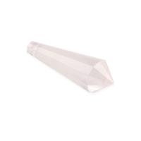 Clear Quartz Dekoration, Konisk, poleret, du kan DIY, flere farver til valg, 48x15mm, Solgt af PC