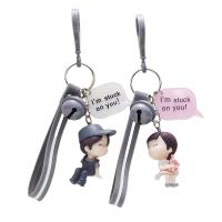 Key Chain, PVC-plast, med Zinc Alloy, Tegn, Unisex & forskellige stilarter for valg, 100mm, Solgt af PC