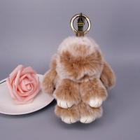 Key Chain, Rex Rabbit krzna, s Cink Alloy, Zec, Slatka & bez spolne razlike, više boja za izbor, 50x110mm, Prodano By PC