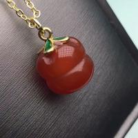 Red Agate Μενταγιόν, με Ορείχαλκος, κόκκινος, 5-35mm, Sold Με PC