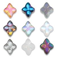 Handgemaakte Lampwork Beads, Rhombus, plated, DIY, meer kleuren voor de keuze, 10mm, Ca 200pC's/Bag, Verkocht door Bag