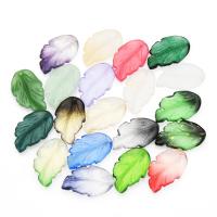 Fashion Lampwork Pendants Leaf plated DIY Approx Sold By Bag