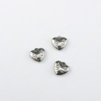 Stainless Steel Heart Pendants 304 Stainless Steel machine polished fashion jewelry & DIY & Unisex original color Sold By PC