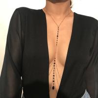 Body Chain Sieraden, Zinc Alloy, met Kristal, plated, multilayer & voor vrouw, meer kleuren voor de keuze, nikkel, lood en cadmium vrij, Verkocht door PC