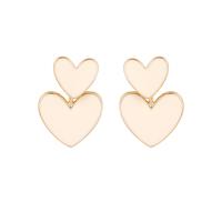 Zinklegering oorknoppen, Zinc Alloy, zinklegering oorbel bericht, plated, voor vrouw, wit, 5-40mm, Verkocht door pair