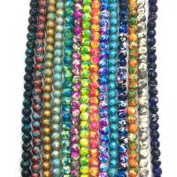 Fashion Üveggyöngy, Üveg, Kerek, DIY & különböző méretű a választás, több színt a választás, Naponta eladott Kb 14.96 inch Strand