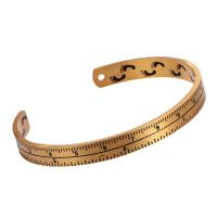 Rustfrit stål Bangle, 316 Stainless Steel, Runde, mode smykker & Unisex, flere farver til valg, 70x60mm, Solgt af PC