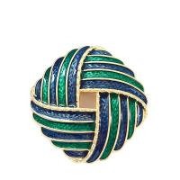 Glazuur broche, Zinc Alloy, gold plated, verschillende stijlen voor de keuze & voor vrouw, groen, Verkocht door PC