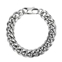 Titanium Staal Armband, voor de mens, zilver, Verkocht door PC