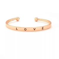 Zinc Alloy Manchet Bangle, voor vrouw, meer kleuren voor de keuze, 50-60mm, Verkocht door PC