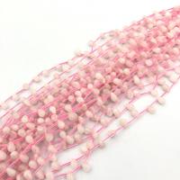 Naturliga rosenkvarts pärlor, Rose Quartz, Dropp, DIY, rosa, 7x10mm, Såld Per Ca 14.96 inch Strand