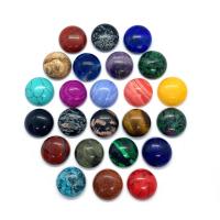 Gemstone Cabochons, Ædelsten, Runde, du kan DIY & forskellige materialer til valg, flere farver til valg, 4-12mm, 10pc'er/Bag, Solgt af Bag