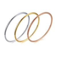 Rozsdamentes acél bangle, 304 rozsdamentes acél, divat ékszerek & a nő, több színt a választás, Belső átmérő:Kb 60mm, Által értékesített PC