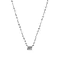 Collier de bijoux en acier inoxydable, avec 1.96inch chaînes de rallonge, cube, bijoux de mode & unisexe, couleur originale, Longueur Environ 19.6 pouce, Vendu par PC