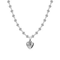 Jewelry Cruach dhosmálta muince, le since cóimhiotal pendant, le 1.96inch slabhra extender, Croí, jewelry faisin & do bhean, Fad Thart 17.7 Inse, Díolta De réir PC