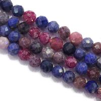 Natursten Bead, poleret, du kan DIY & facetteret, blandede farver, Solgt Per Ca. 39 cm Strand