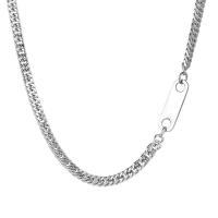 Titanium Steel Necklace polished Unisex silver color 5.50mm Sold By PC