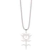 Zink Alloy Smycken Collier, plated, Unisex, silver, 43x28mm, Längd 60 cm, Säljs av PC