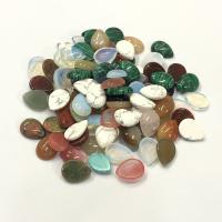 Gemstone Cabochons, Natursten, Teardrop, du kan DIY & forskellige materialer til valg, flere farver til valg, nikkel, bly & cadmium fri, 15x20mm, Solgt af PC