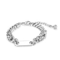 Braccialetto in titanio acciaio, Titantium acciaio, with 1.77Inch extender chain, lunghezza differente per scelta & unisex, colore originale, 8.90mm, Venduto da PC