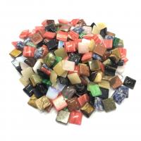 Gemstone Cabochons, Natursten, Square, du kan DIY & forskellige materialer til valg, flere farver til valg, 16x5mm, Solgt af PC