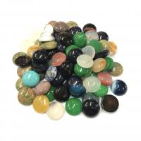 Gemstone Cabochons, Natursten, Dome, du kan DIY & forskellige materialer til valg, flere farver til valg, 20mm, Solgt af PC