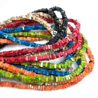 Indruk Jasper Kraal, Square, DIY, meer kleuren voor de keuze, 2x5mm, Per verkocht Ca 14.96 inch Strand