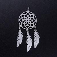 Stainless Steel Pendants 201 Stainless Steel Dream Catcher Vacuum Ion Plating fashion jewelry & polished & DIY & Unisex Sold By Bag