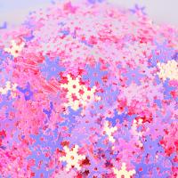 Plastic Sequin PVC Plastic Snowflake & DIY 7mm Sold By Bag