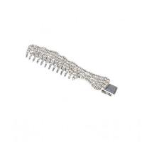 Bek Clips, Zinc Alloy, Kam, plated, voor vrouw & met strass, meer kleuren voor de keuze, 61x12mm, Verkocht door PC