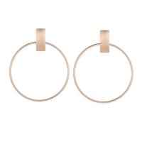 Sinc Alloy Earrings, plátáilte, do bhean, dathanna níos mó le haghaidh rogha, 60mm, Díolta De réir PC