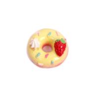 Mobiel DIY set, Hars, Donut, hand tekenen, meer kleuren voor de keuze, 22x22mm, Verkocht door PC