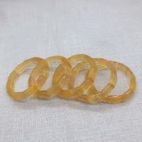 Fluorita Pulsera, unisexo, amarillo, 8-18mm, longitud aproximado 21 cm, Vendido por UD