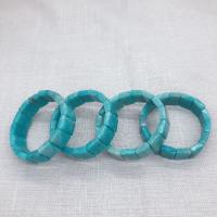 Bracciali Amazonite naturale, Amazzonite, unisex, blu, 7-14mm, Lunghezza Appross. 19 cm, Venduto da PC