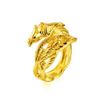 cobre Cuff Ring Finger, banhado, Ajustável & unissex, dourado, 17mm, vendido por PC