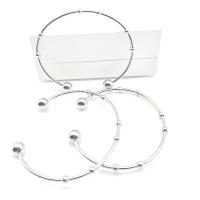 304 roestvrij staal Manchet Bangle, 18K verguld, uniseks, meer kleuren voor de keuze, 63x2mm, Verkocht door PC