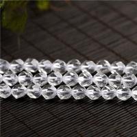 Natürliche klare Quarz Perlen, Klarer Quarz, rund, Star Cut Faceted & verschiedene Größen vorhanden, weiß, verkauft von PC