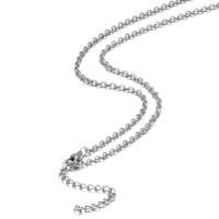 Stainless Steel Jewelry Necklace 304 Stainless Steel Vacuum Ion Plating cross chain & fashion jewelry & polished & DIY & Unisex original color Sold By PC