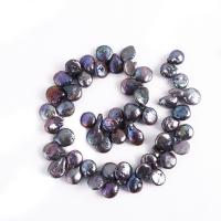 Ferskvandsperle Bead, du kan DIY, sort, 8-25mm, Solgt Per Ca. 38 cm Strand