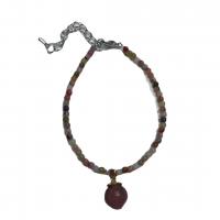 Agate salino Pulsera, con aleación de zinc, protección contra la radiación & para mujer, color mixto, 3mm, longitud aproximado 21 cm, Vendido por UD