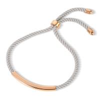 Titan stål armband, med Terylene Cord, Unisex, fler färger för val, Längd 19-21 cm, Säljs av PC