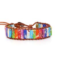 Impression Jasper Armband, Unisex, blandade färger, 4x13mm, Längd Ca 7.09 inch, Säljs av PC