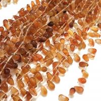 Naturlig röd agat pärlor, Red Agate, Dropp, DIY & olika storlek för val, röd, Såld Per Ca 14.96 inch Strand