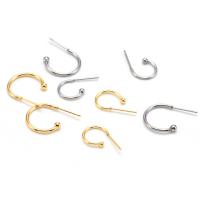 Stainless Steel Stud Øreringe, 316 Stainless Steel, Galvanisk plettering, mode smykker & du kan DIY & Unisex & forskellig størrelse for valg, flere farver til valg, Solgt af PC