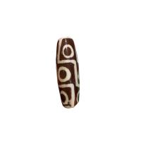 Naturlige tibetanske Agate Dzi Beads, Tibetansk agat, Drum, du kan DIY, 13x42mm, Solgt af PC