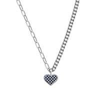 Stainless Steel Jewelry Necklace 314 Stainless Steel with 2.9inch extender chain Heart fashion jewelry & for woman & enamel nickel lead & cadmium free Length Approx 17.9 Inch Sold By PC