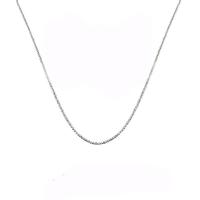 Collar de Latón, metal, con 1.96inch extender cadena, chapado en color de plata, Joyería & para mujer, libre de níquel, plomo & cadmio, longitud aproximado 15.7 Inch, Vendido por UD