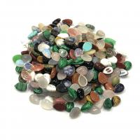 Gemstone Cabochons, Natursten, Teardrop, du kan DIY & forskellige materialer til valg, flere farver til valg, 10x14mm, Solgt af PC