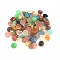 Gemstone Cabochons, Natursten, Dome, du kan DIY & forskellige materialer til valg, flere farver til valg, 10mm, Solgt af PC